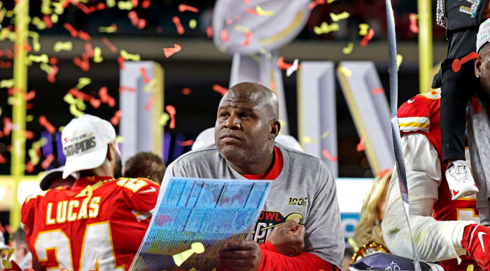 Chiefs offensive coordinator Eric Bieniemy